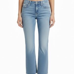 VTG 2004 Tommy Hilfiger Low Rise Bootcut Jeans 4‎ Light Wash Y2K McBling Cyber